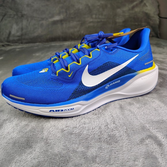 Nike NFL Air Zoom Pegasus 41 Los Angeles Rams Shoes Blue Mens Size 13 FZ4086-400